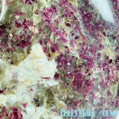 Pink Rubellite Tourmaline + Albite + Smoky Quartz Large Freeform