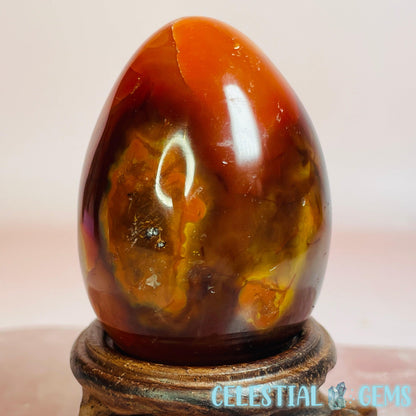 Carnelian Agate Egg Medium Carving