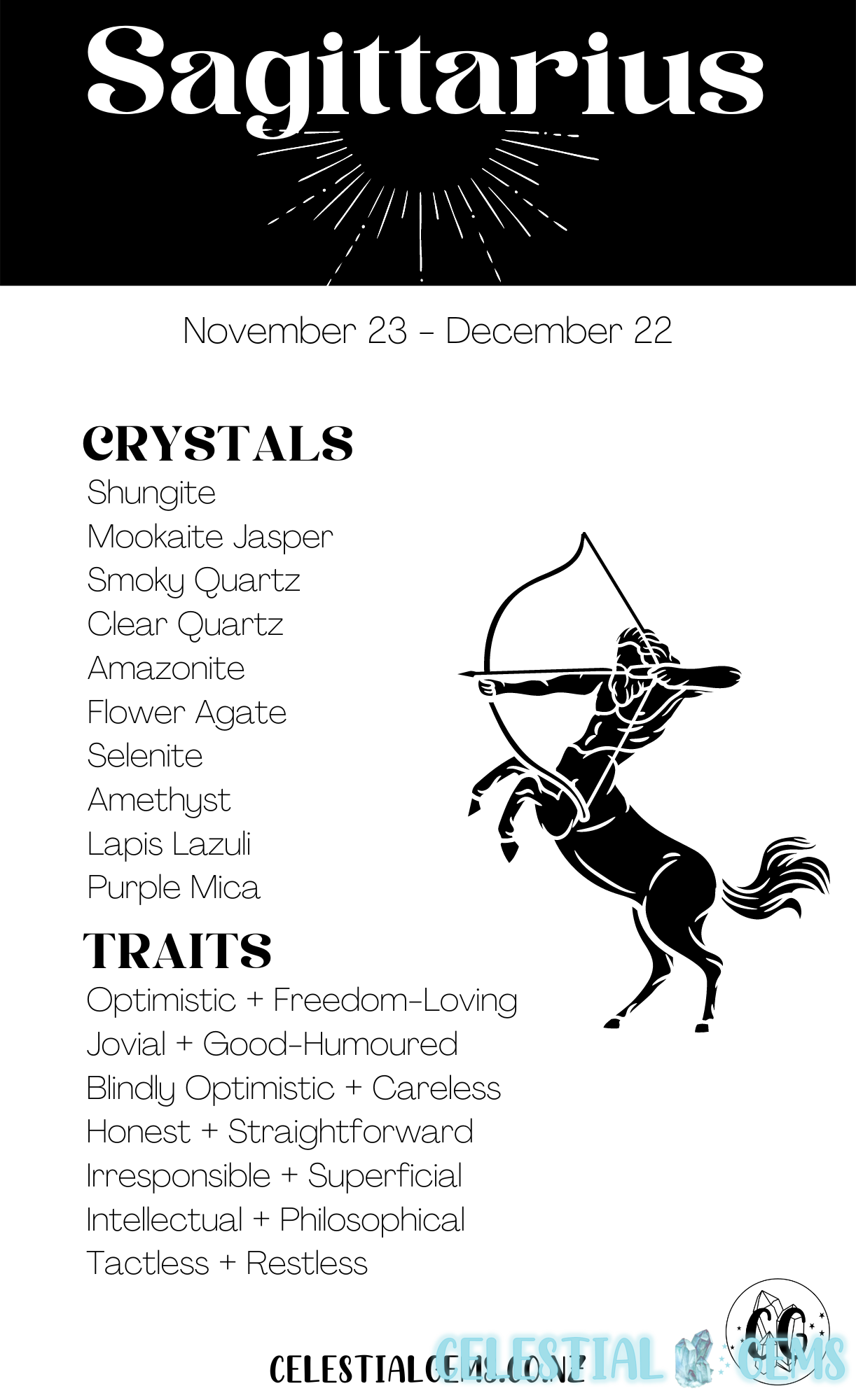 Sagittarius Zodiac Deluxe Crystal Saver Set (Includes 925 Silver Necklace!)