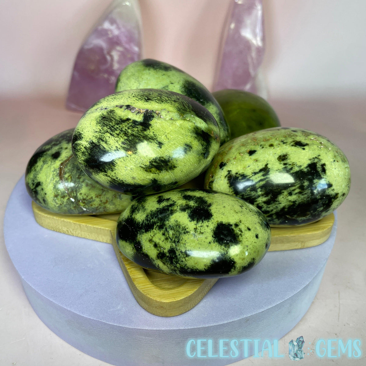 Leopard Serpentine Palmstone