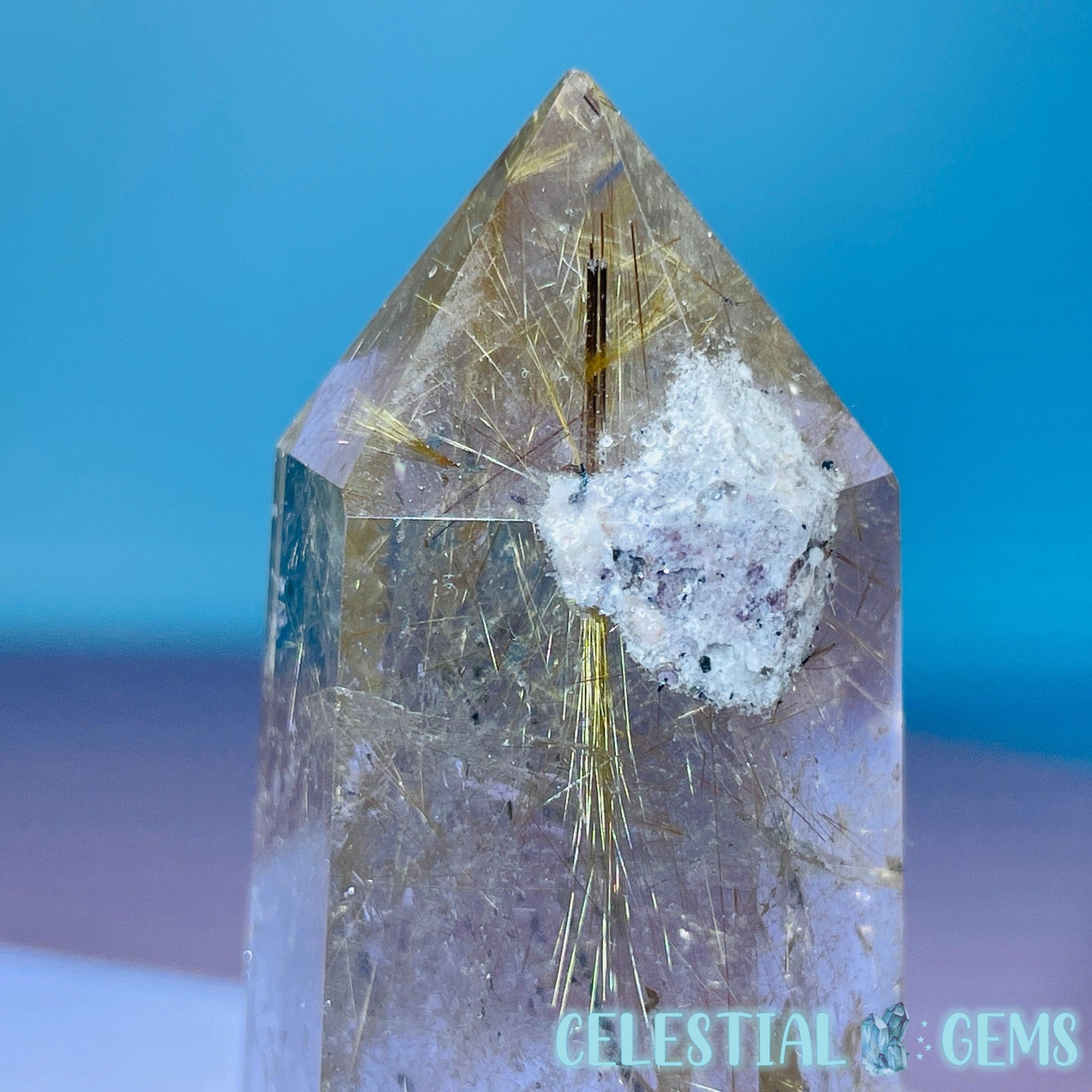 Rutilated Smoky Quartz Small Tower