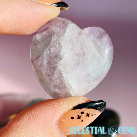 Fluorite Heart Small Carving