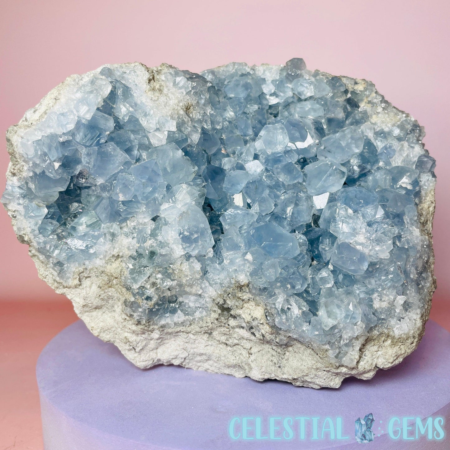 Celestite Large Geode Cluster
