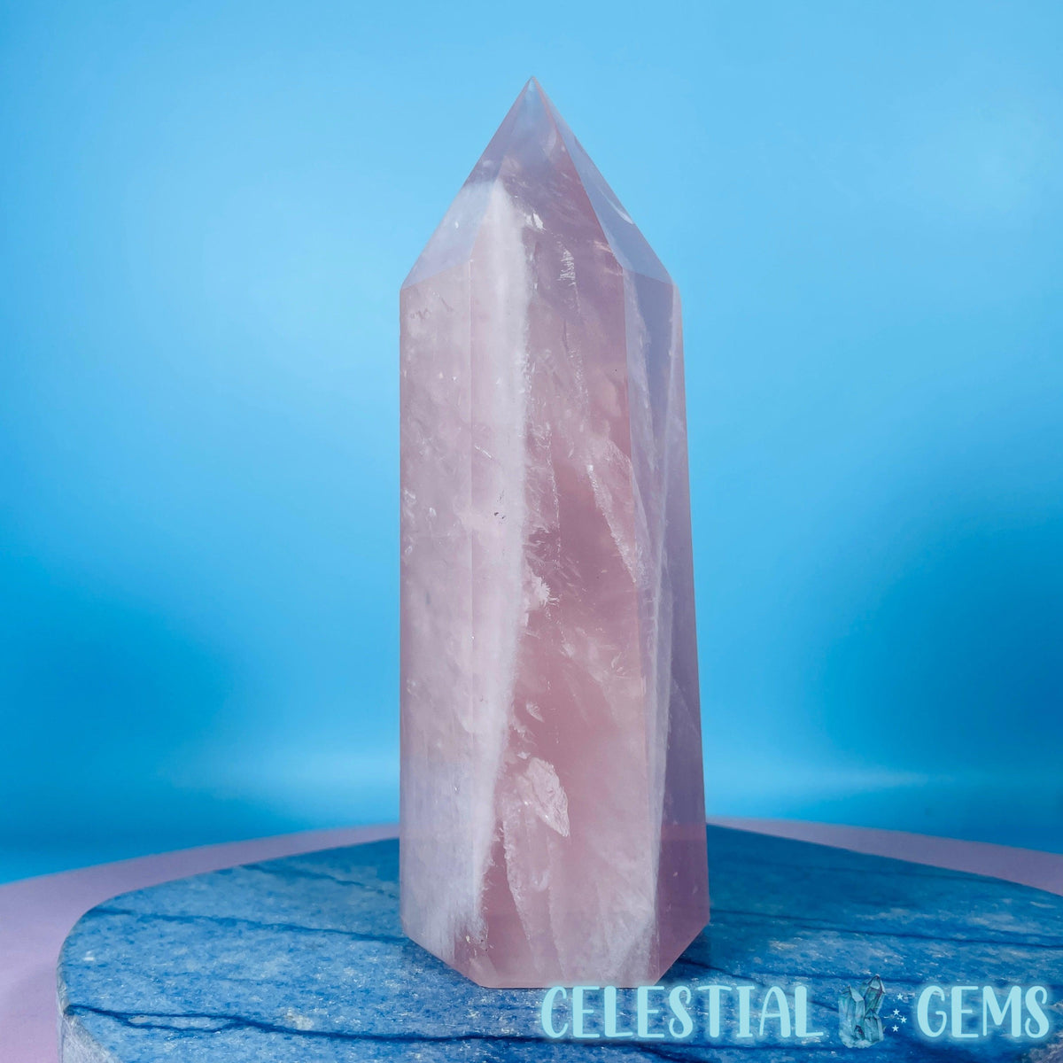 High Grade Rose Quartz Medium Chunky Tower