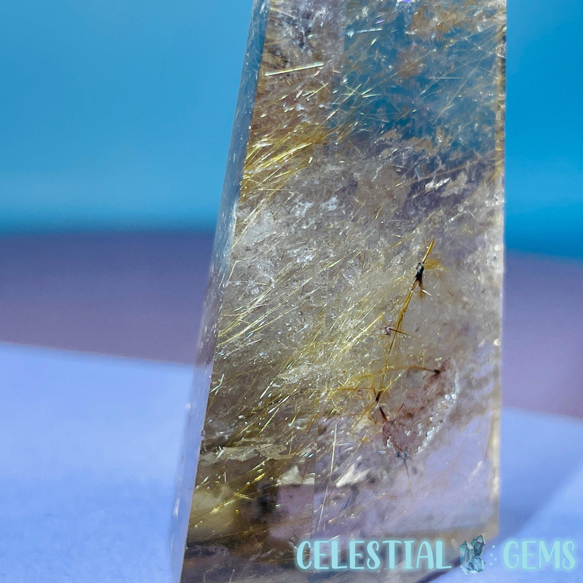 Rutilated Smoky Quartz Small Tower