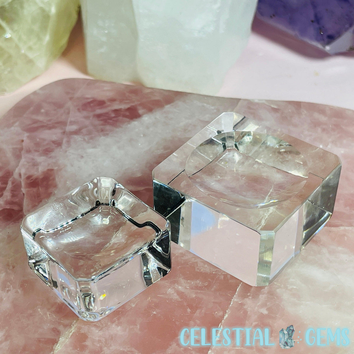 Glass Cube Sphere Stand (2 Sizes)