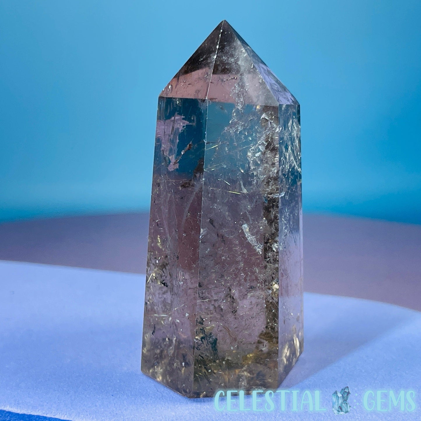 Rutilated Smoky Quartz Small Tower