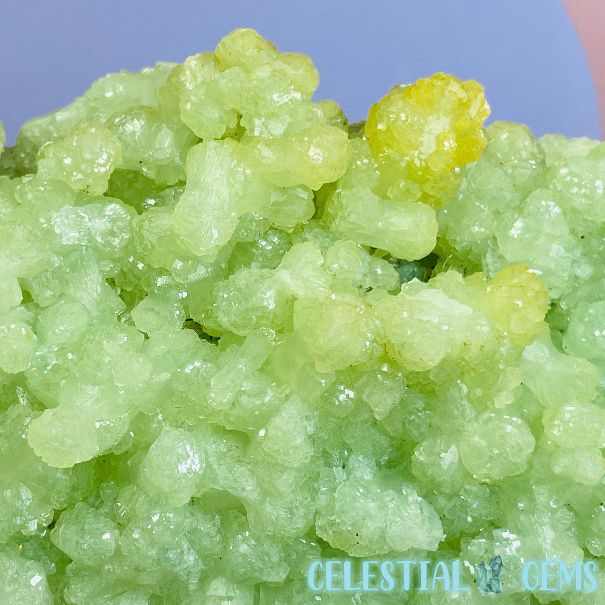 Crystalline Prehnite Large Standing Cluster