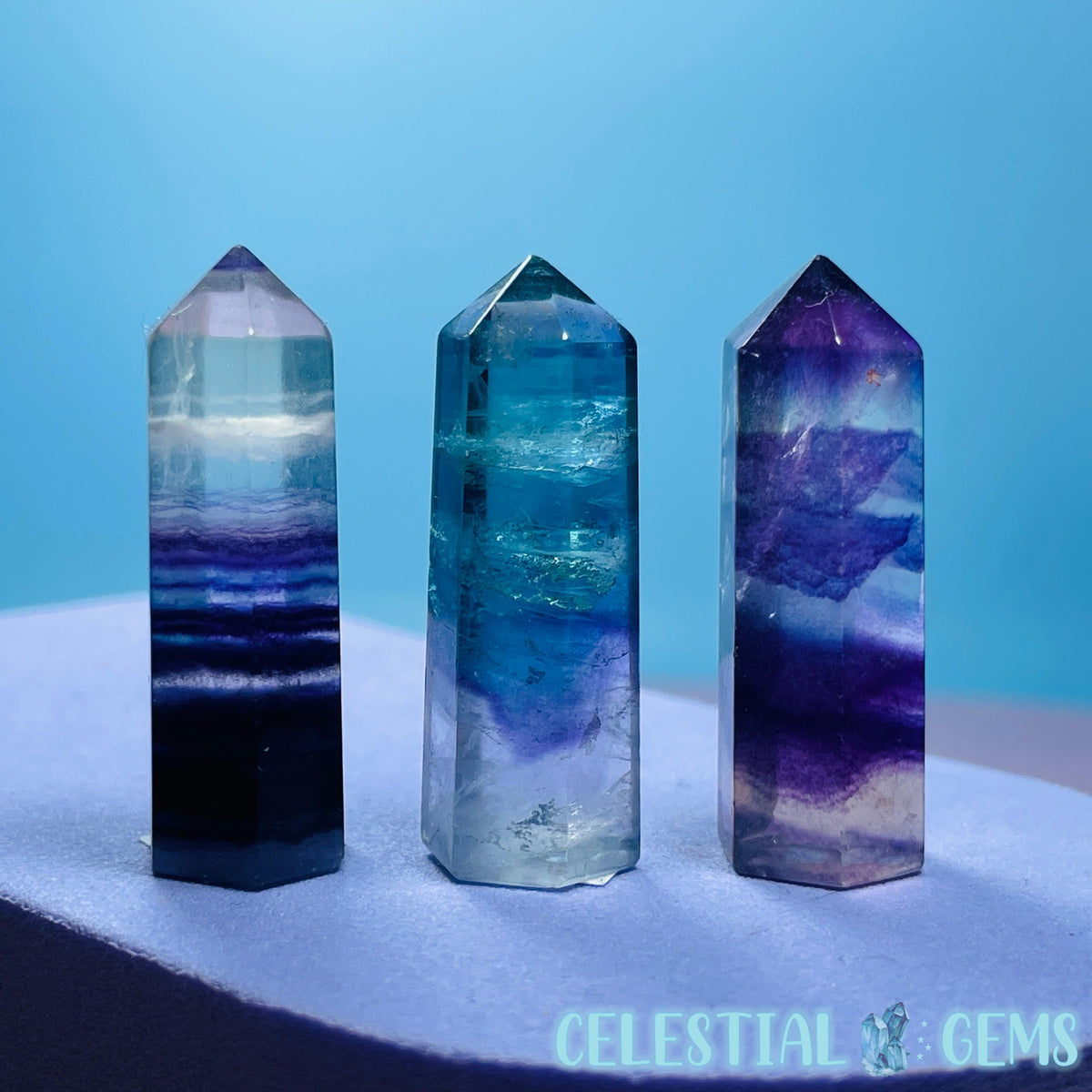 Rainbow Fluorite Mini Point