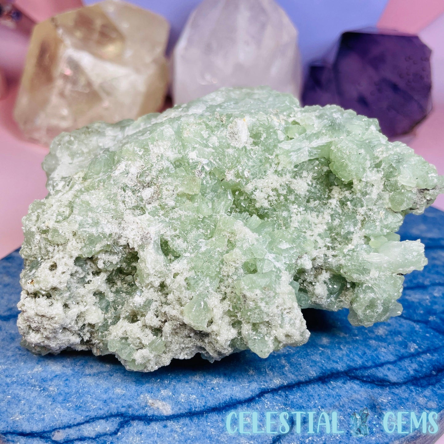Crystalline Prehnite Medium Cluster C