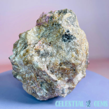 Cobaltocalcite Medium Cluster Freeform (Velvet Malachite Inclusions)