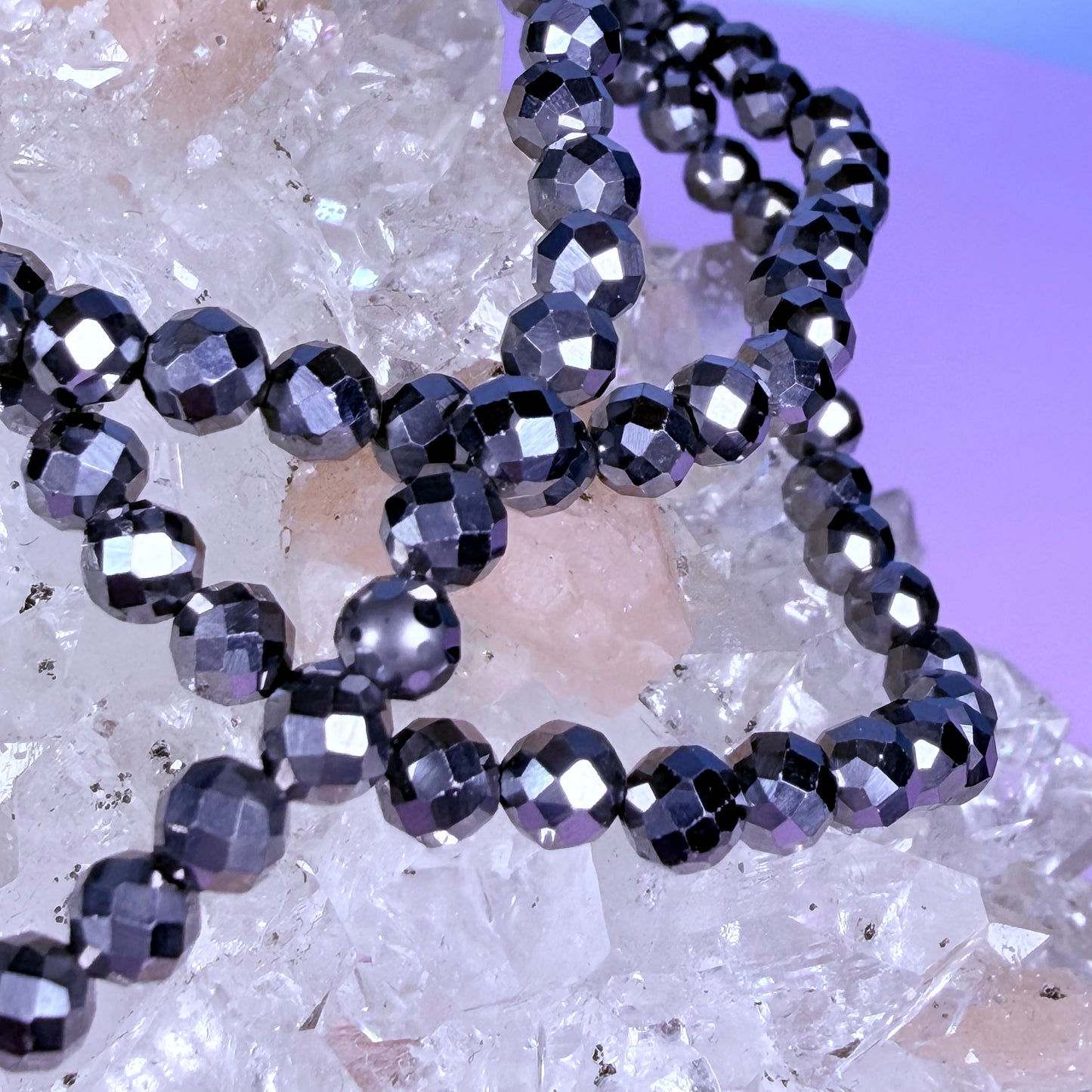 Terahertz Faceted 4mm Bracelet