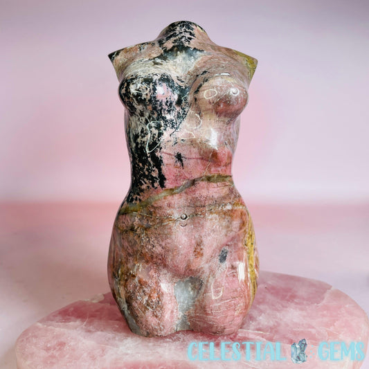Rhodonite Lady Body Large Carving