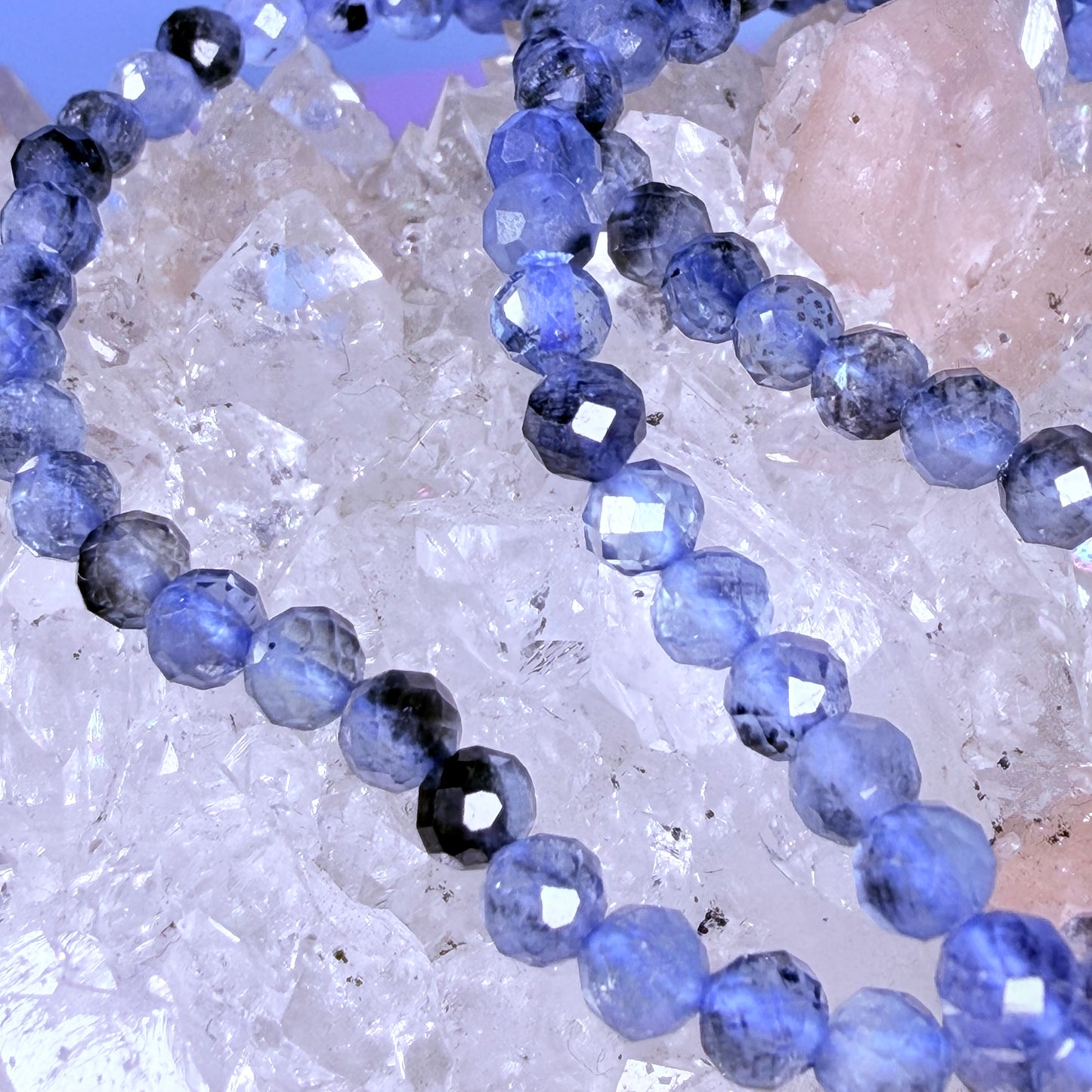 Dark Aquamarine Faceted 4mm Bracelet