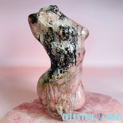 Rhodonite Lady Body Large Carving