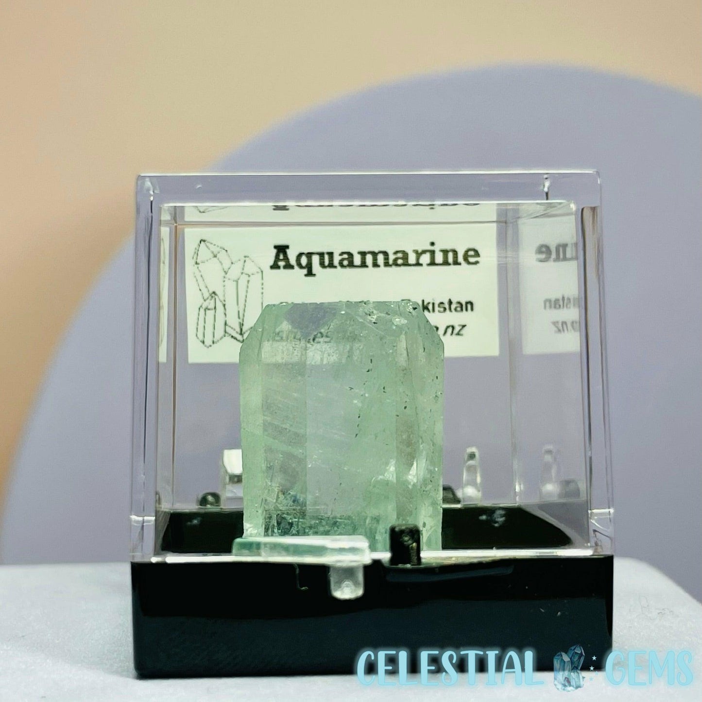 A Grade Aquamarine Faceted Crystal Specimen