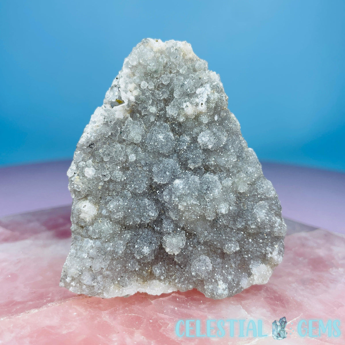Sugar Quartz with Chalcedony Small Cluster (Video)