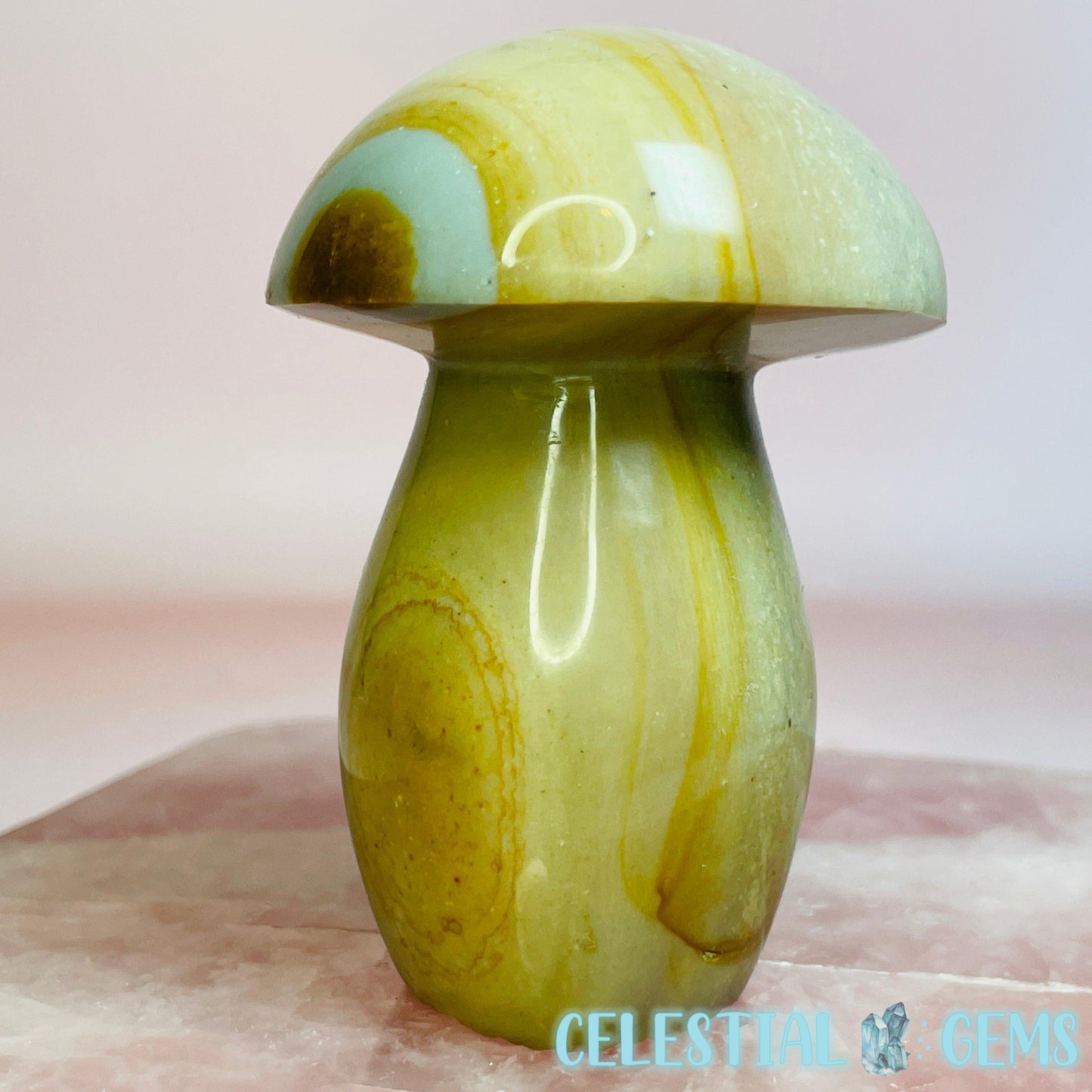 Polychrome Jasper Mushroom Medium Carving