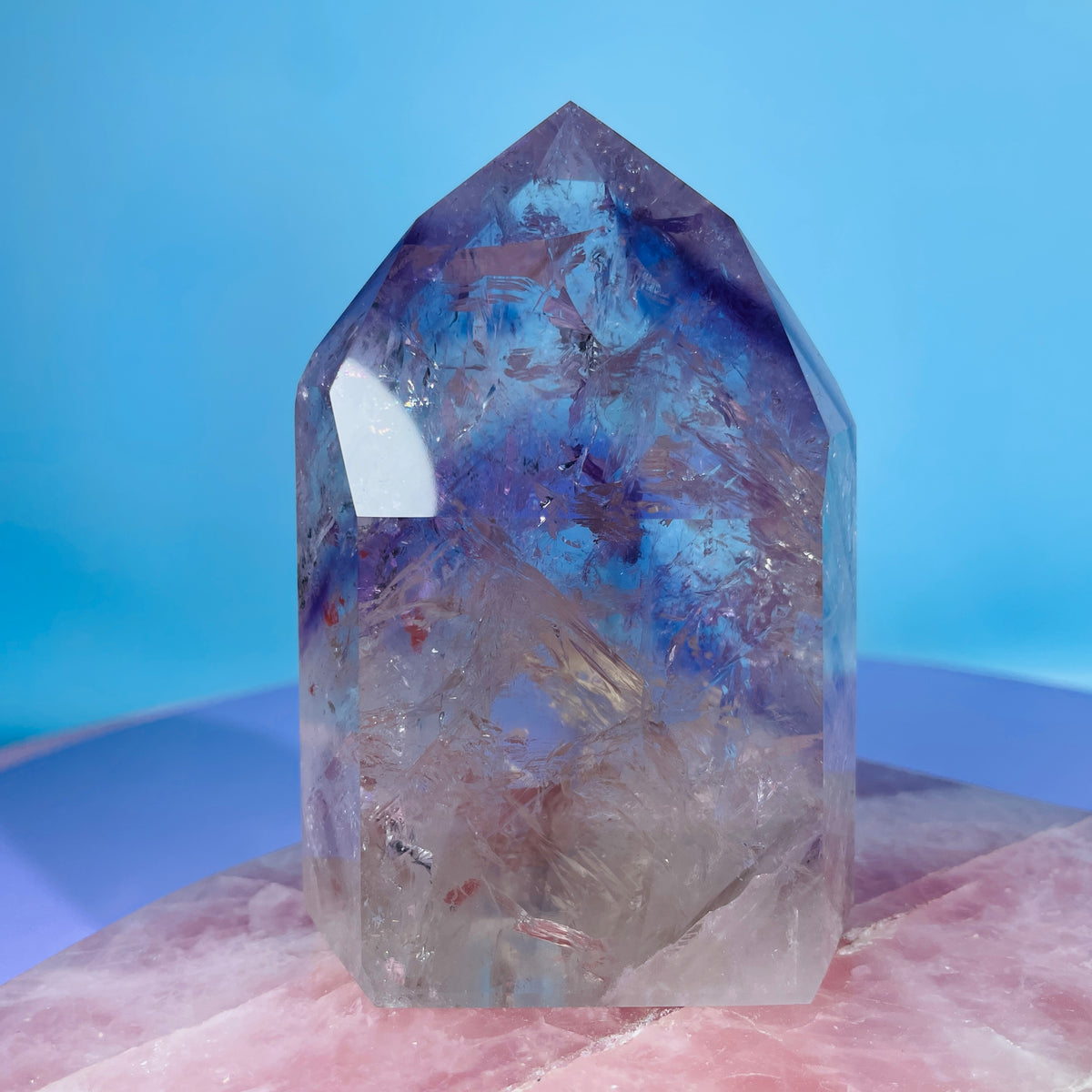 High Grade Trapiche Amethyst Chunky Medium Tower (Video)