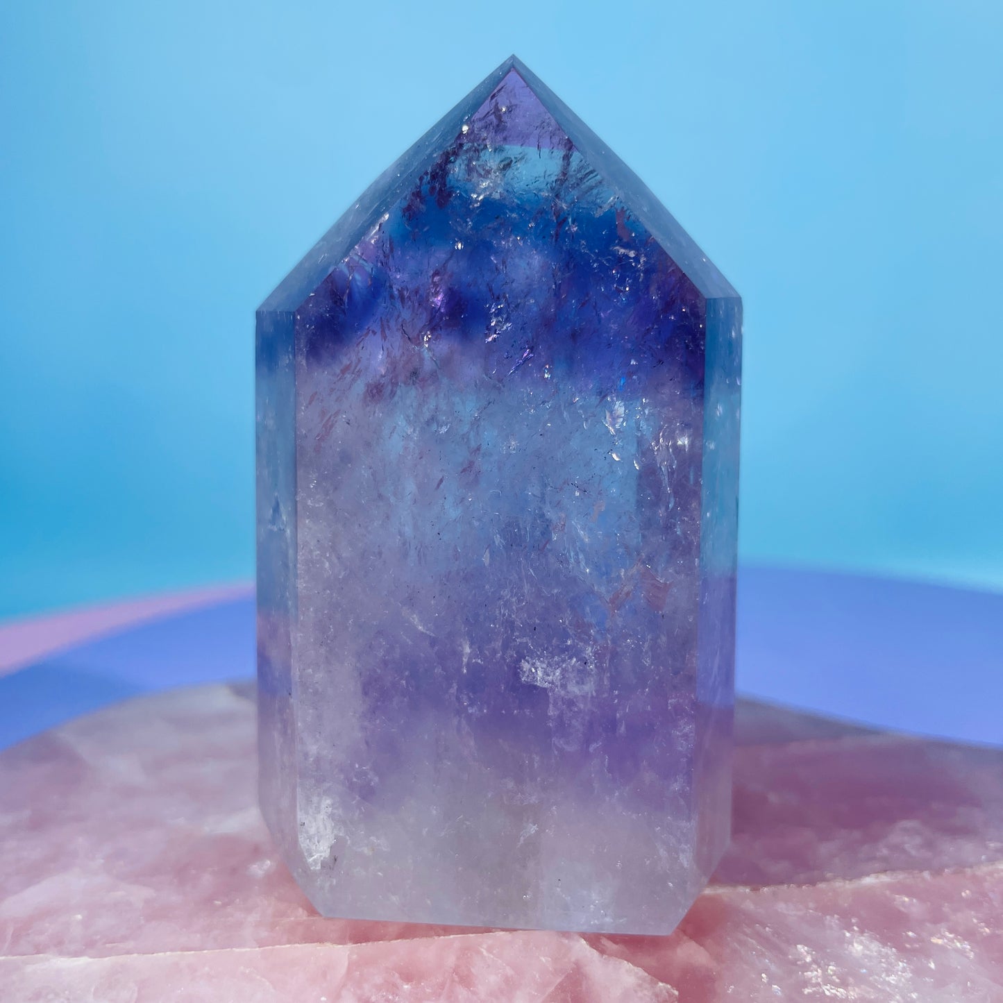High Grade Trapiche Amethyst Chunky Medium Tower (Video)