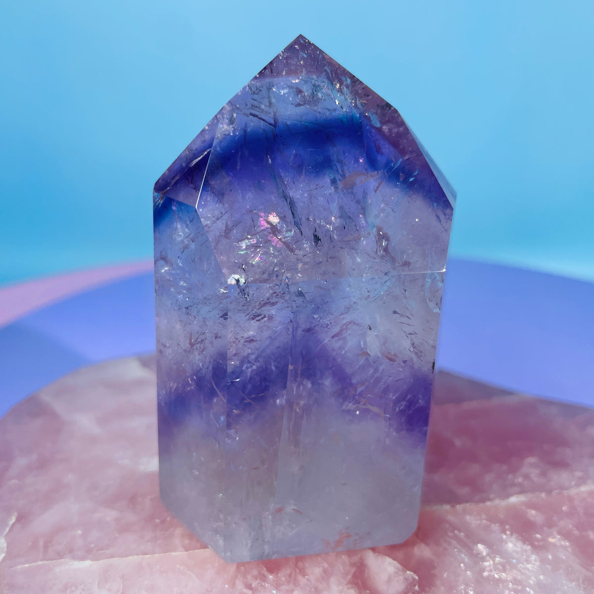 High Grade Trapiche Amethyst Chunky Medium Tower (Video)