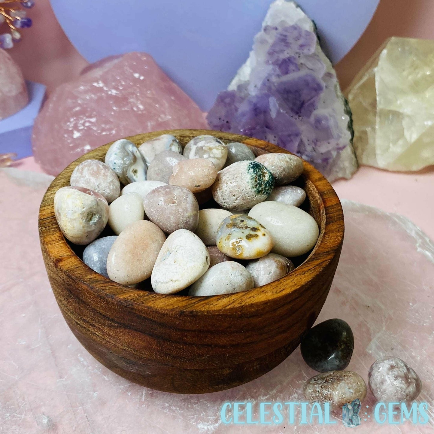 Low Grade Pink Amethyst Small Tumble