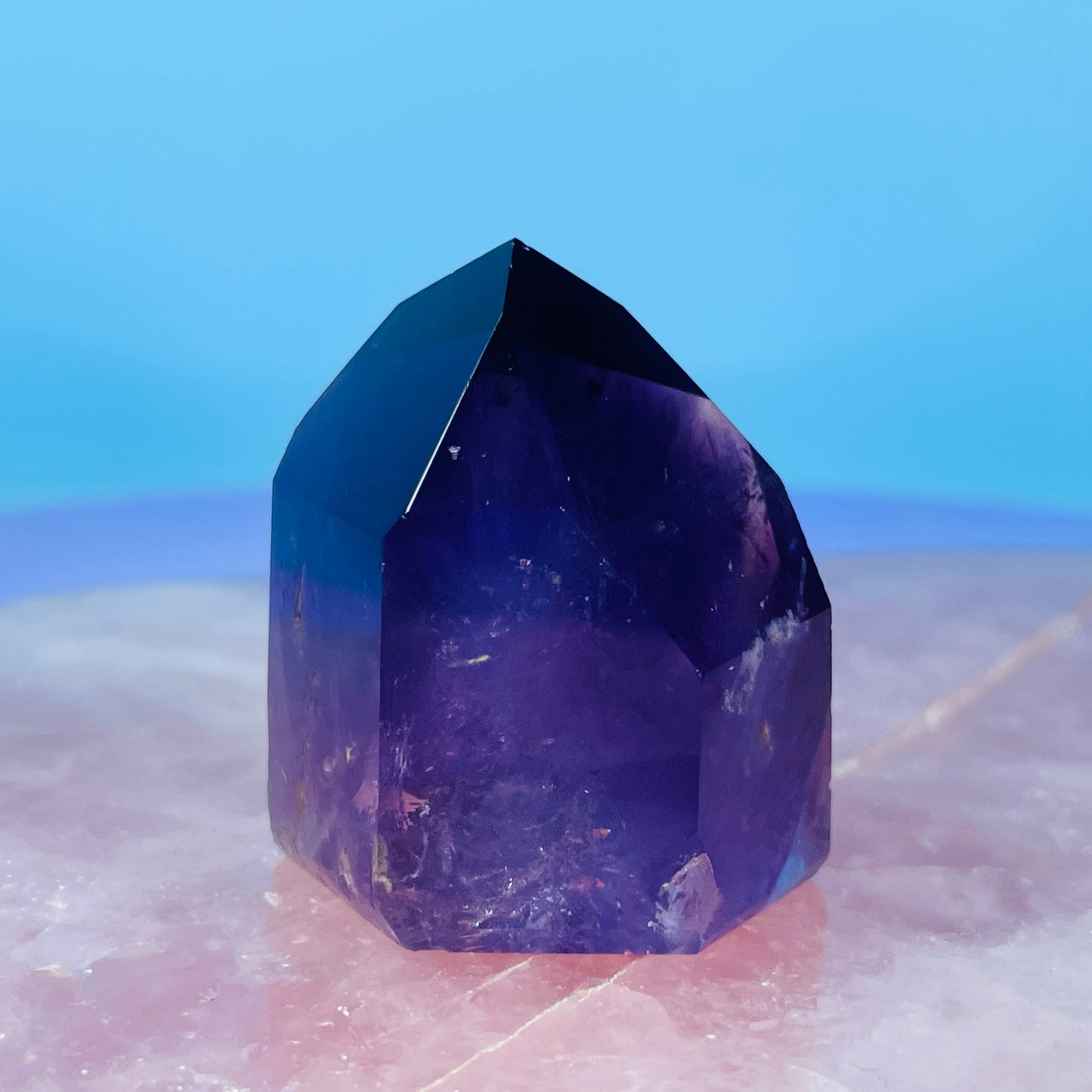 High Grade Dark Amethyst Small Tower