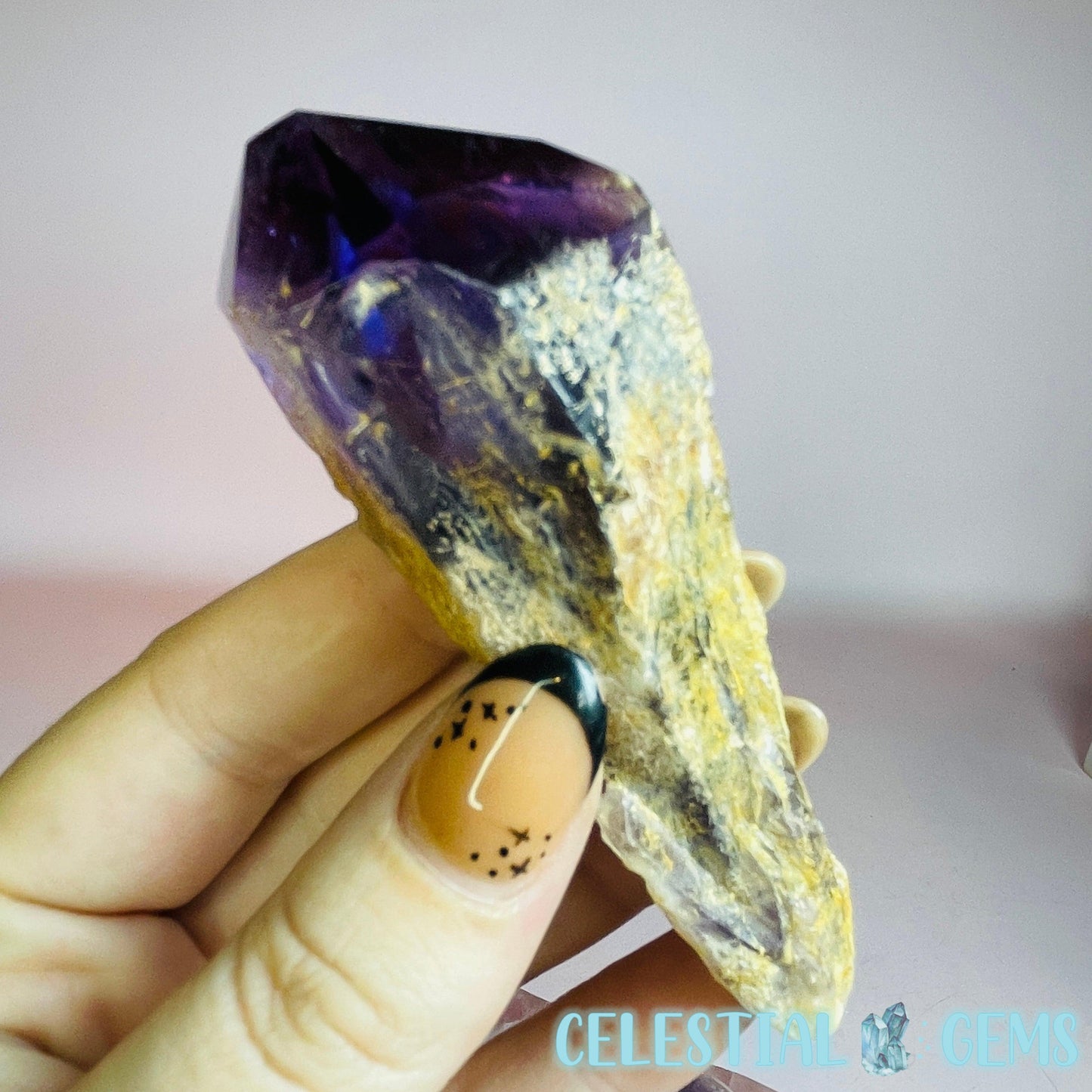 Amethyst Root Wand Long Small Point