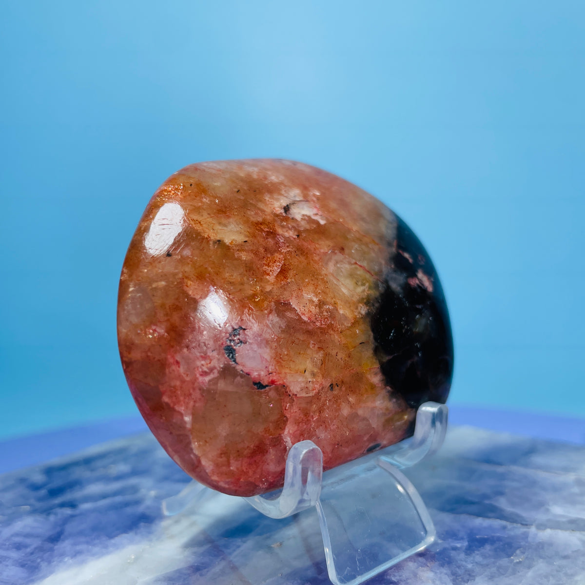 Iolite + Sunstone Small Freeform (Video)