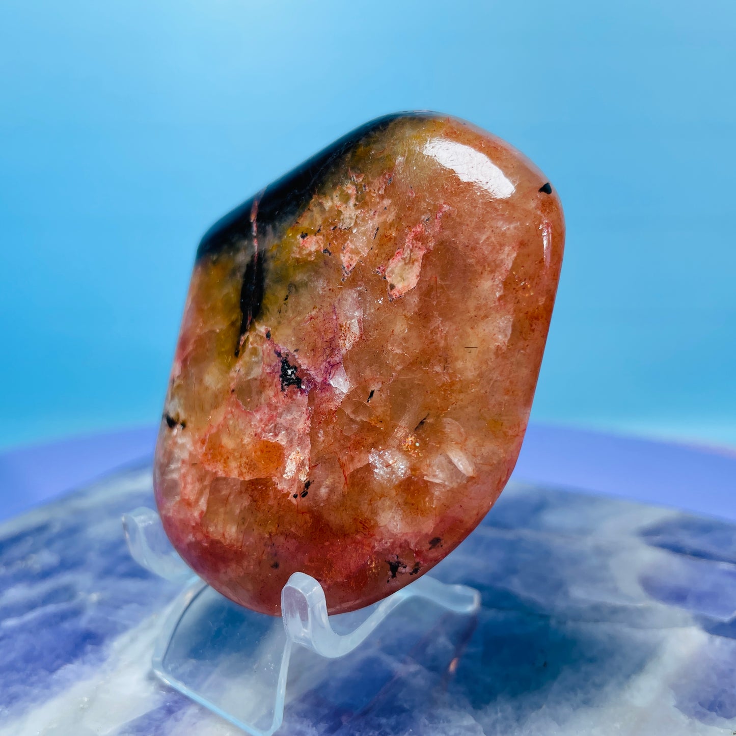 Iolite + Sunstone Small Freeform (Video)