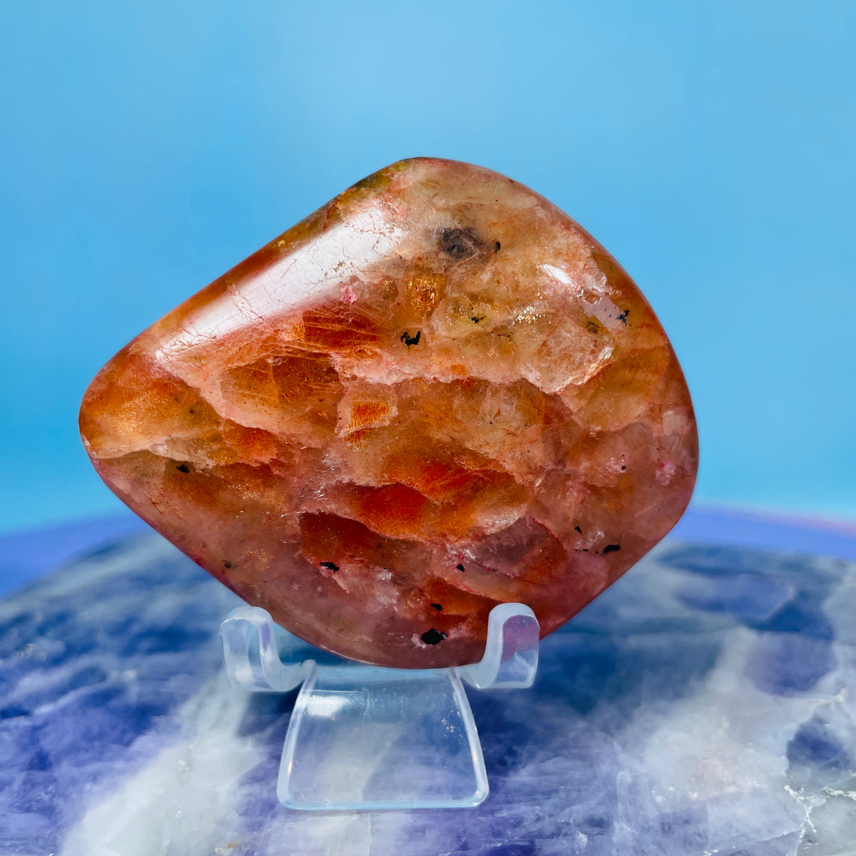 Iolite + Sunstone Small Freeform (Video)