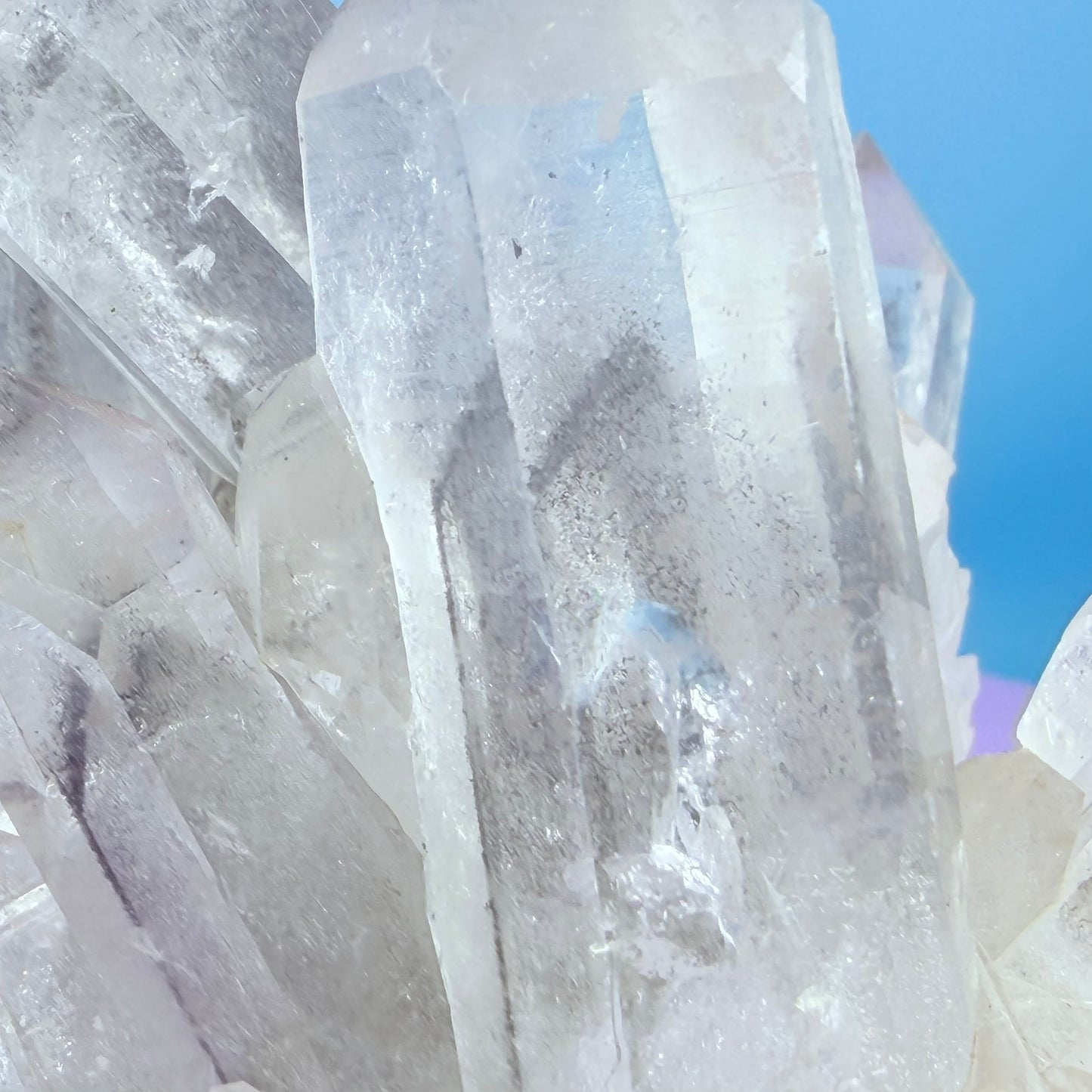 Black Phantom Quartz Medium Cluster