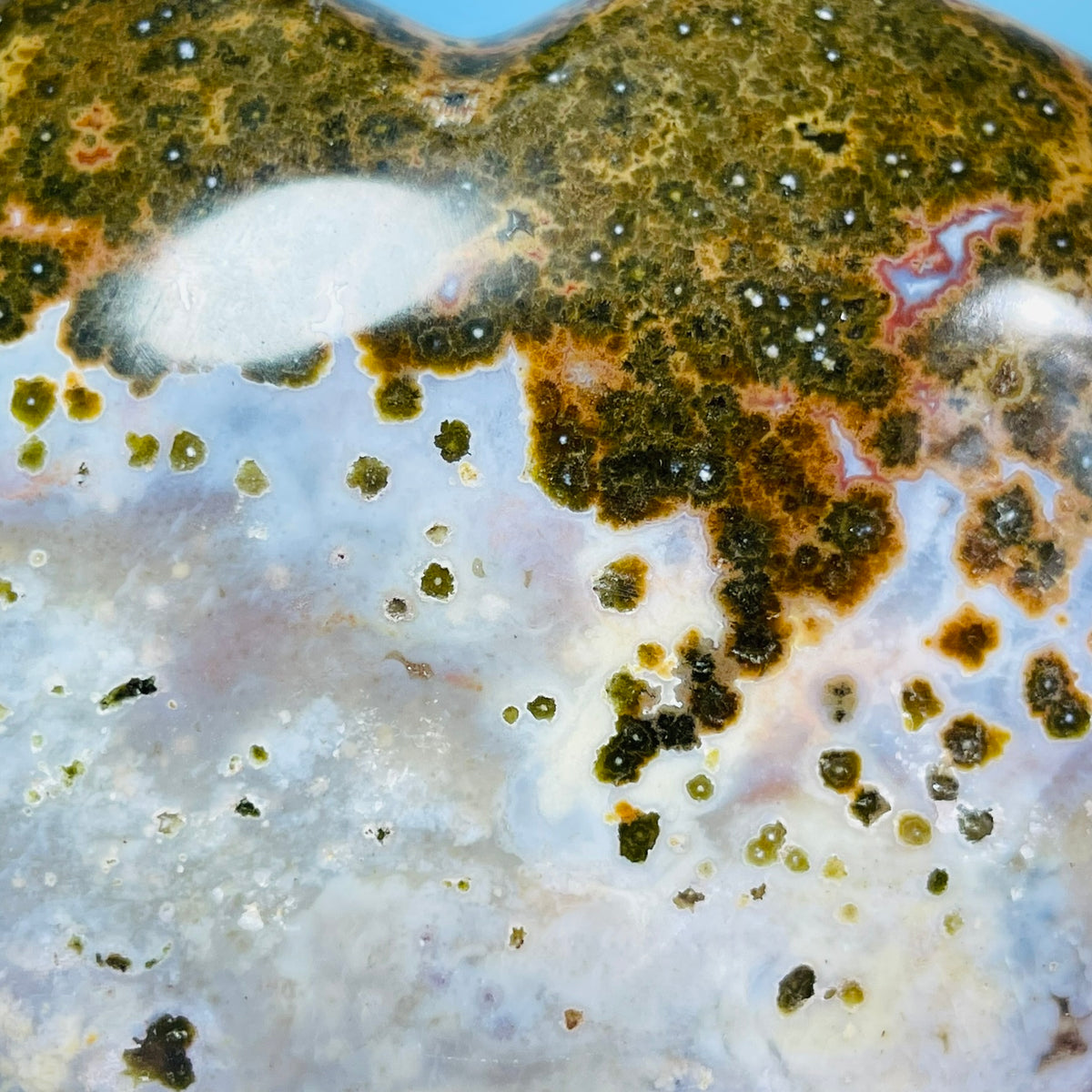 Ocean Jasper Heart Medium Carving