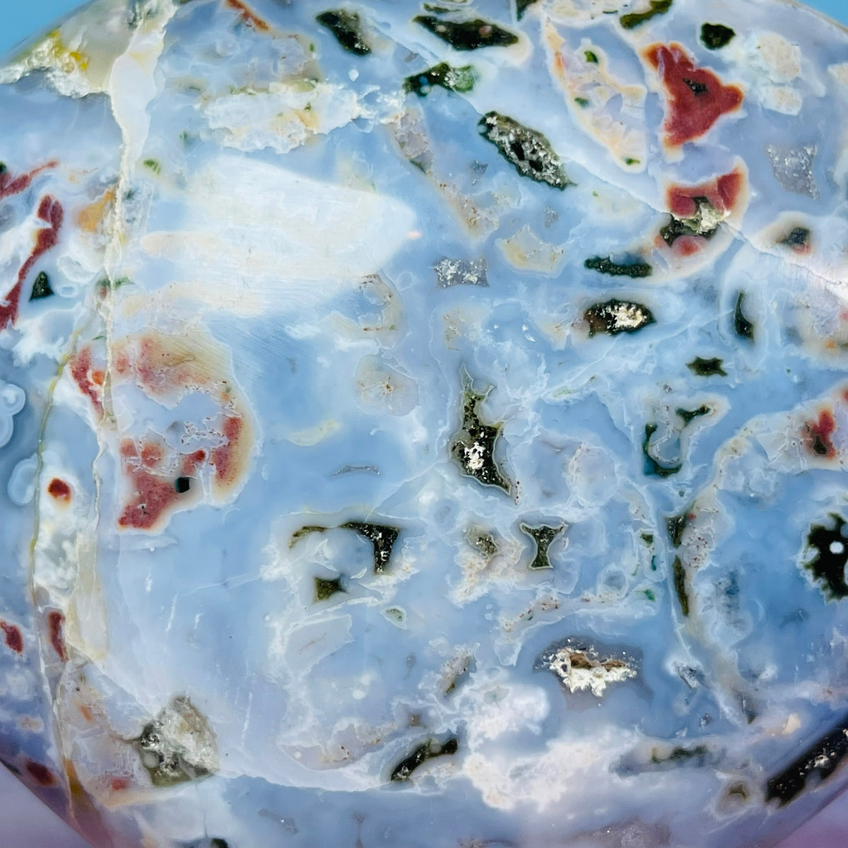 Ocean Jasper Heart Medium Carving