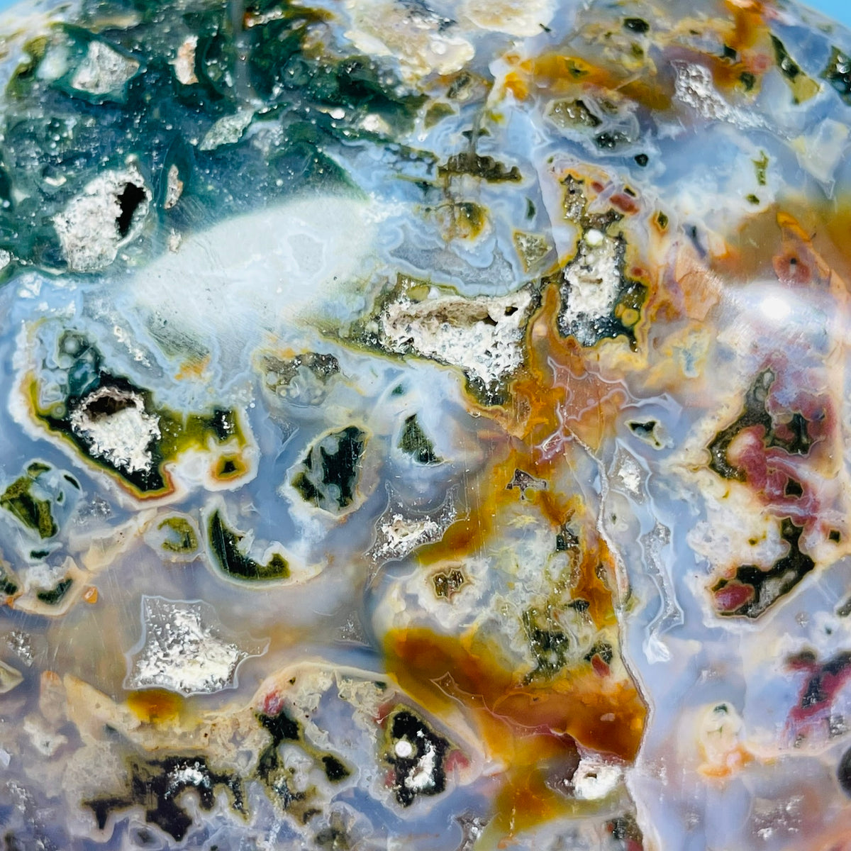 Ocean Jasper Heart Medium Carving