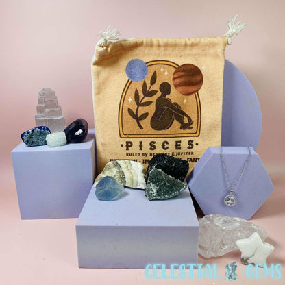 Pisces Zodiac Deluxe Crystal Saver Set (Includes 925 Silver Necklace!)