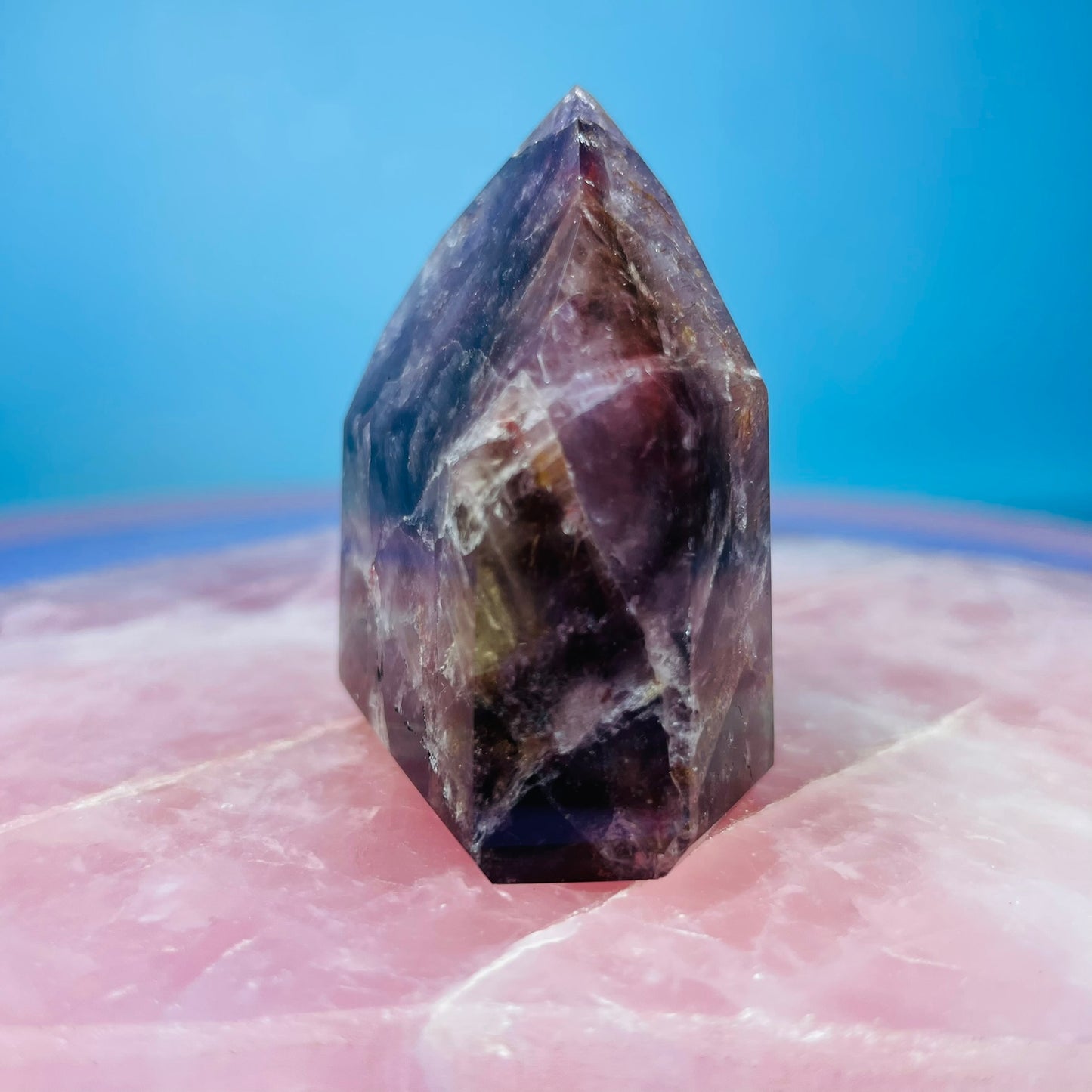 Super Seven Amethyst Small Tower