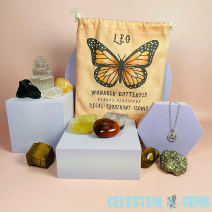 Leo Zodiac Deluxe Crystal Saver Set (Includes 925 Silver Necklace!)