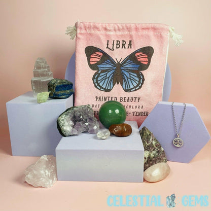 Libra Zodiac Deluxe Crystal Saver Set (Includes 925 Silver Necklace!)