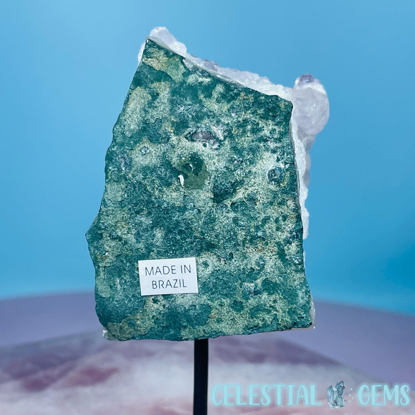 Amethyst 'Lollipop' Small Cluster on Stand