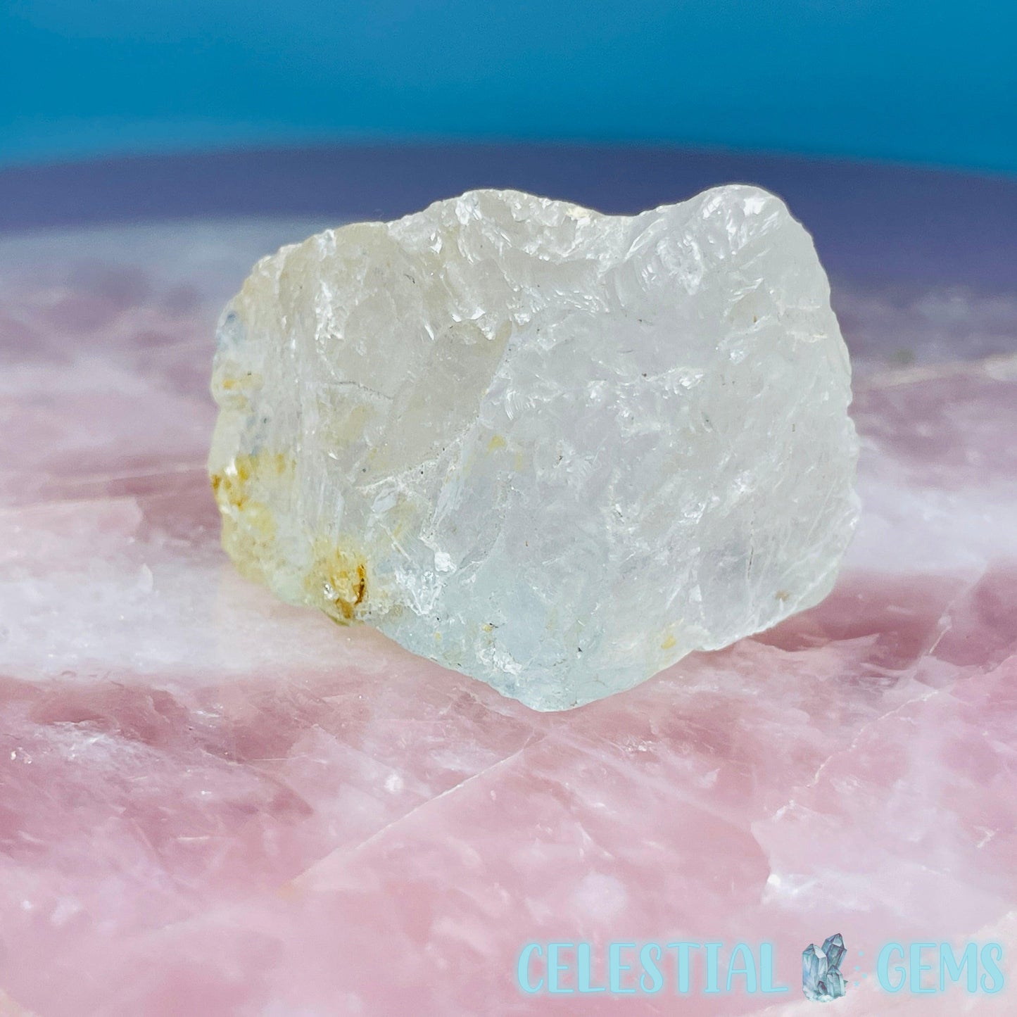 White Topaz Natural Raw Crystal Specimen