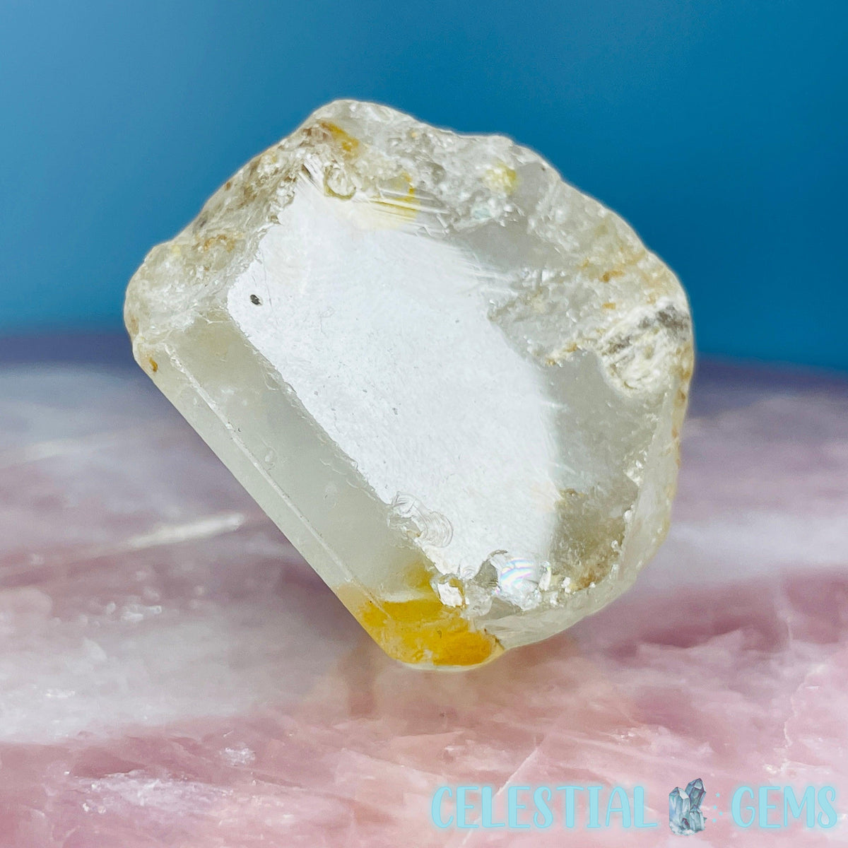 White Topaz Natural Raw Crystal Specimen