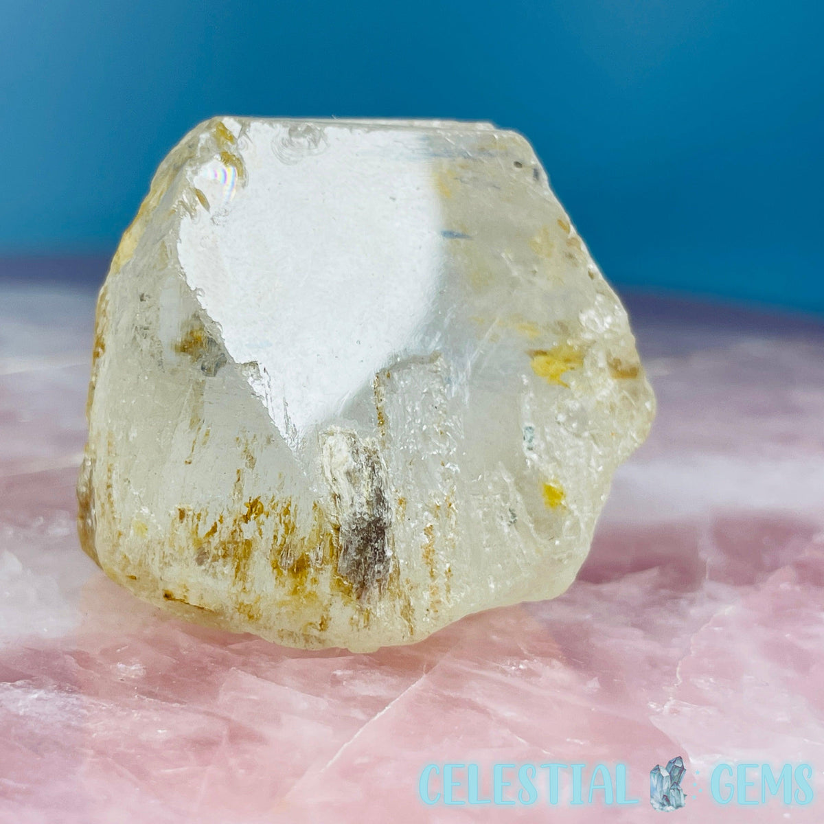 White Topaz Natural Raw Crystal Specimen