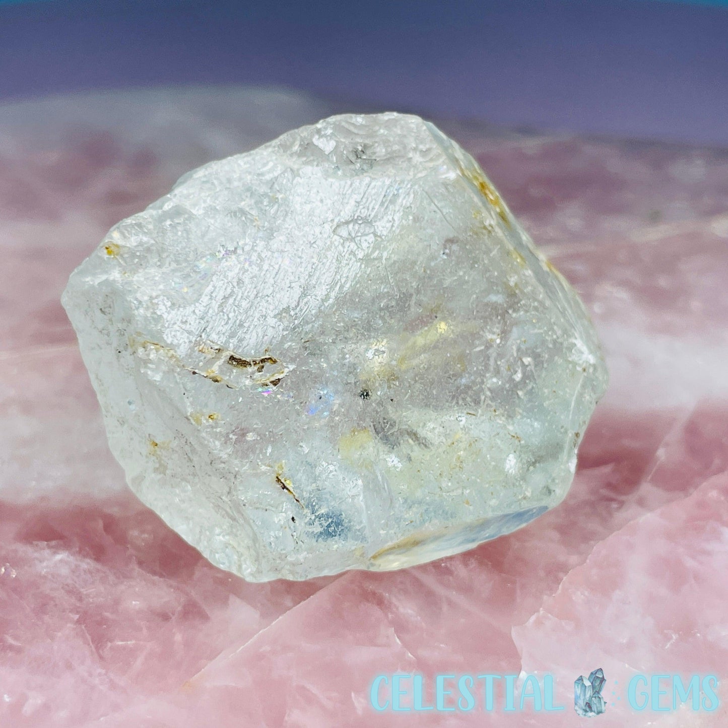 White Topaz Natural Raw Crystal Specimen
