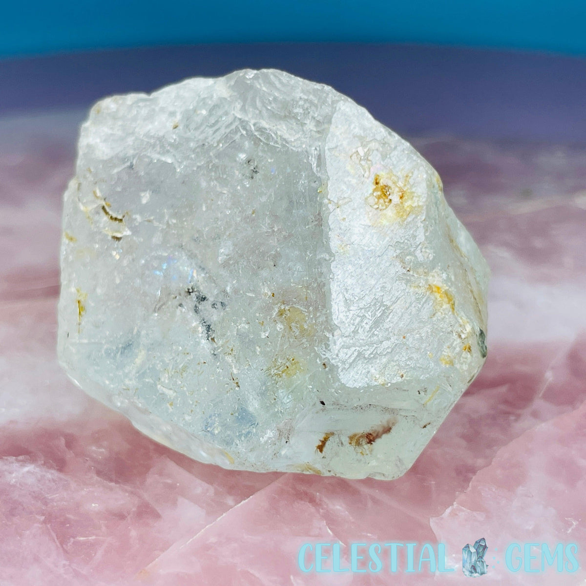 White Topaz Natural Raw Crystal Specimen