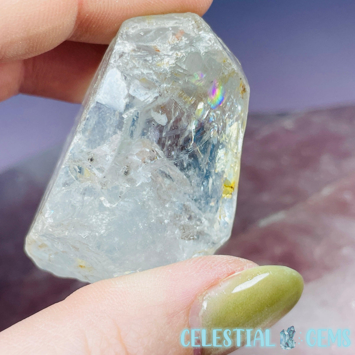 White Topaz Natural Raw Crystal Specimen
