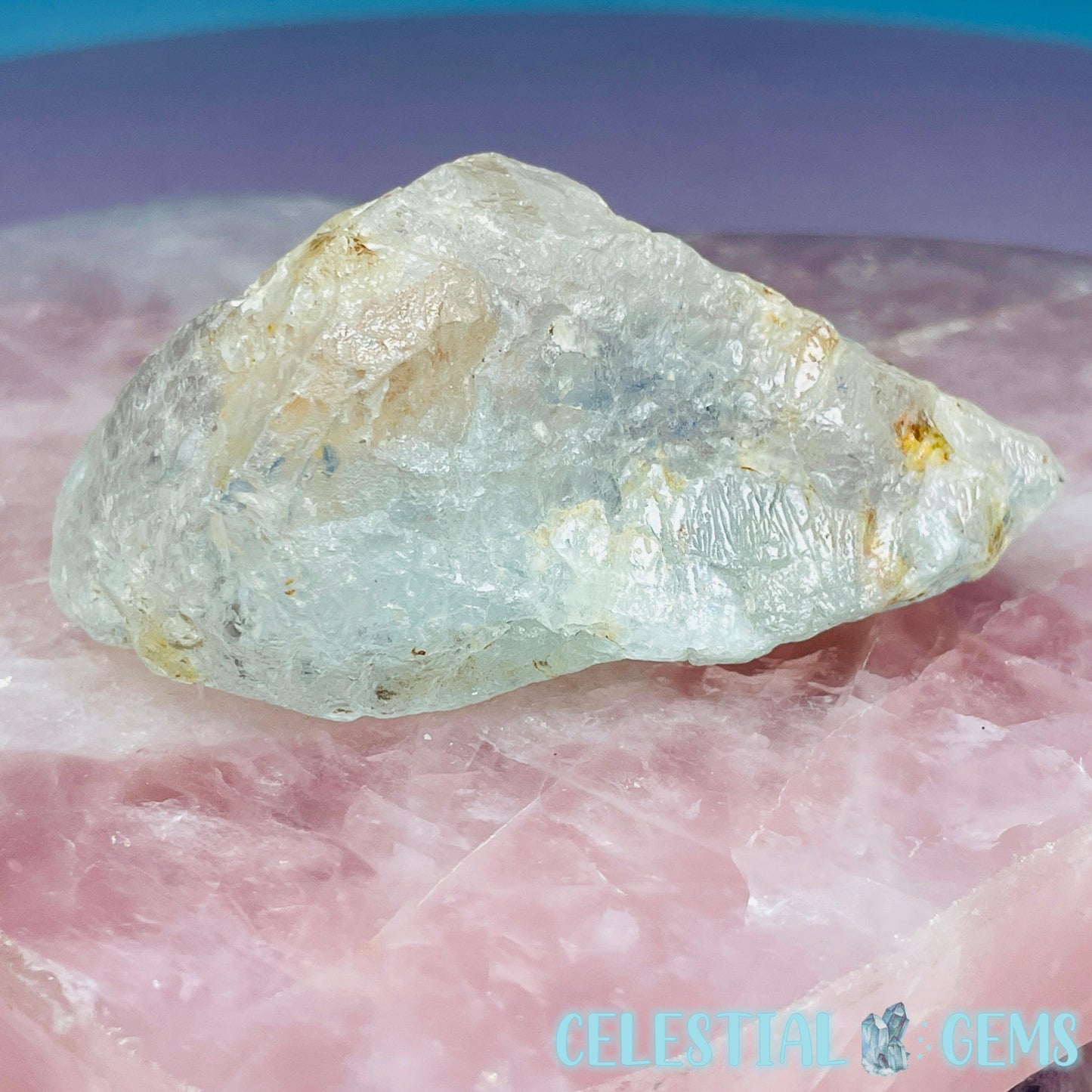 White Topaz Natural Raw Crystal Specimen
