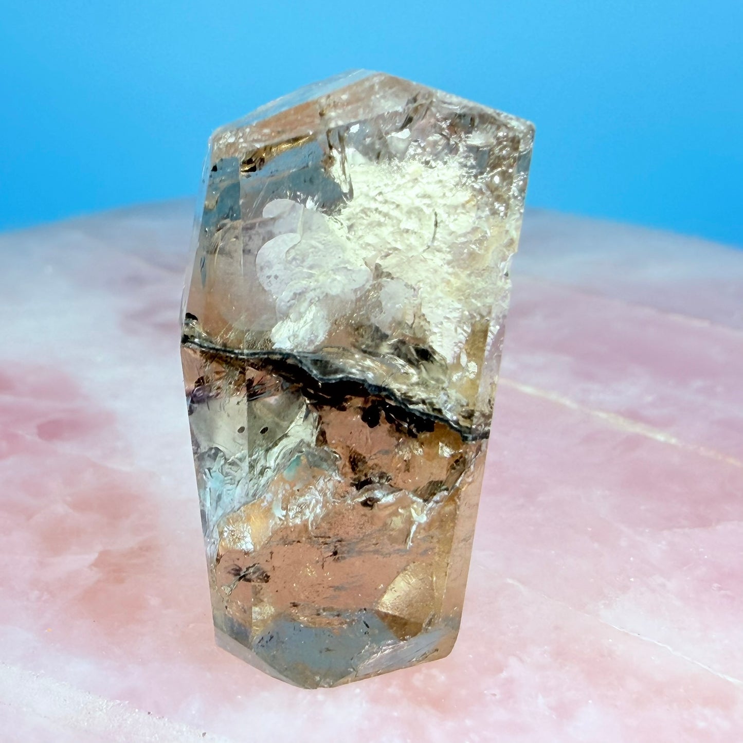 Champagne Topaz Large Crystal (Repaired)
