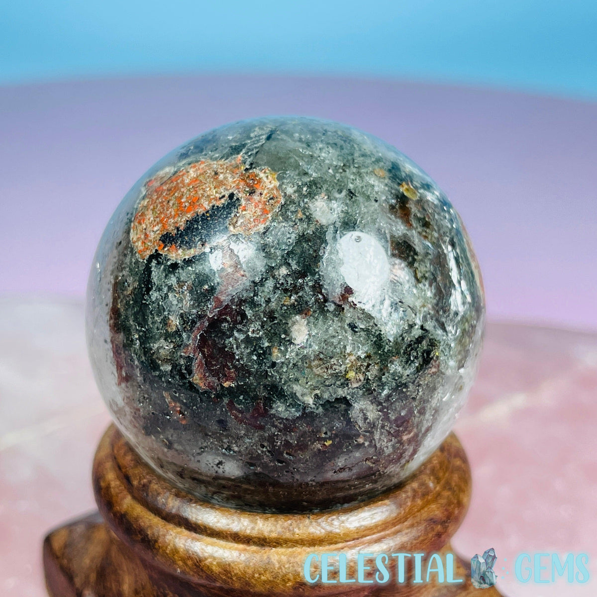 Lodolite Garden Quartz Small Sphere