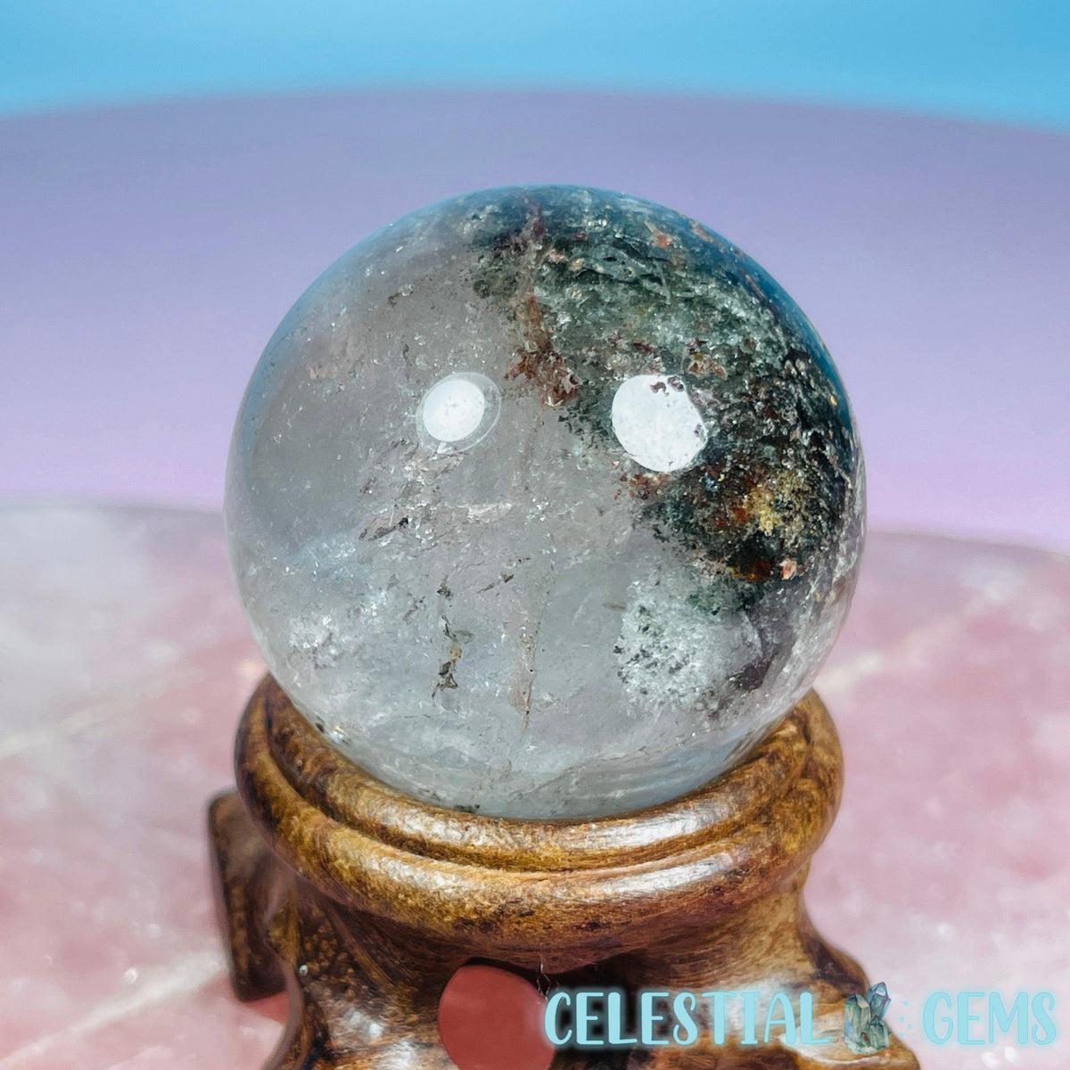 Lodolite Garden Quartz Small Sphere
